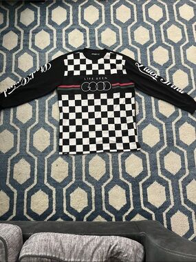 Life Been Good Black & White Checkered Long-Sleeve Shirt